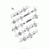 Схема узла: Трансмиссия для Kawasaki ZR900 Z900