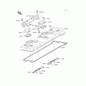 Схема узла: Клапанная крышка для Kawasaki ZX1400 Ninja ZX-14