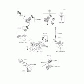 Схема узла: Замок зажигания для Kawasaki VN1700 VN1700 Classic ABS
