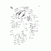 Схема узла: Радиатор (1/2) для Kawasaki ZX600 Ninja ZX-6R