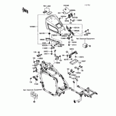 Схема вузла: Батарейний відсік для Kawasaki ZG1200 Voyager XII