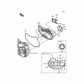 Схема вузла: Right Engine Cover(s) для Kawasaki VN1700 Vulcan 1700 Nomad ABS