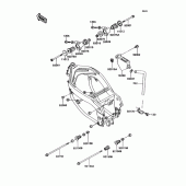 Схема узла: Крепление двигателя для Kawasaki ZX750 Ninja ZX-7