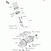 Схема узла: Коленвал/поршень(и) для Kawasaki ZX1000 Ninja ZX-10R ABS