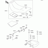 Схема вузла: Сидіння для Kawasaki EX500 EX500