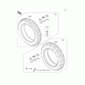 Схема вузла: Шини для Kawasaki VN1700 Vulcan 1700 Classic LT