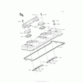 Схема узла: Клапанная крышка для Kawasaki ZX1400 Ninja ZX-14R