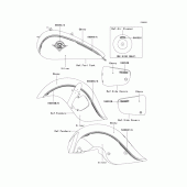 Схема вузла: Decals(silver/ebony)(r4/r5) для Kawasaki VN1500 Vulcan 1500 Drifter