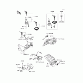 Схема вузла: Замок запалювання для Kawasaki EX250 Ninja 250