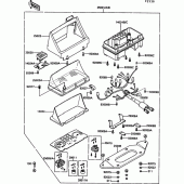 Схема вузла: Meter(1/2) для Kawasaki ZG1000 1000GTR