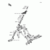 Схема узла: Рулевая колонка для Kawasaki ER650 Z650 ABS
