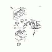 Схема узла: Панель приборов для Kawasaki ZX1100 GPZ1100
