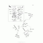 Схема узла: Передний тормозной цилиндр для Kawasaki VN1700 Vulcan 1700 Voyager