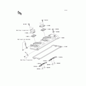 Схема узла: Клапанная крышка для Kawasaki ZX1000 Ninja ZX-10R