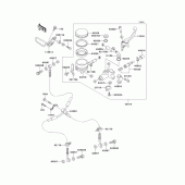 Схема узла: Передний тормозной цилиндр для Kawasaki ZX900 Ninja ZX-9R