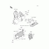 Схема вузла: Радіатор (A7F/A8F) для Kawasaki KLE650 Versys 650