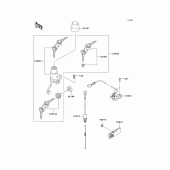 Схема узла: Замок зажигания для Kawasaki BR125 Bajaj Wind