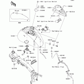 Схема узла: Топливный бак для Kawasaki VN2000 VN2000 Classic