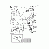 Схема вузла: Паливний бак для Kawasaki ZX400 ZZR400