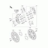 Схема узла: Передний тормоз для Kawasaki ZR1200 ZRX1200 DAEG