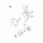Схема вузла: Водяний насос Kawasaki KL650 KLR650