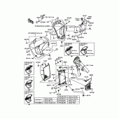 Схема вузла: Радіатор для Kawasaki KL650 KLR650