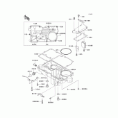 Схема узла: Масляный поддон для Kawasaki ZX1100 Ninja ZX-11