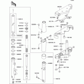Схема вузла: Передня вилка(1/2) для Kawasaki VN800 Vulcan 800 Classic