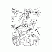 Схема вузла: Cowling(Center) для Kawasaki ZR1000 Z1000 ABS