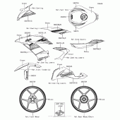 Схема вузла: Decals(Green)(Fgfa/fhfa) для Kawasaki ZX636 Ninja ZX-6R ABS KRT Edition