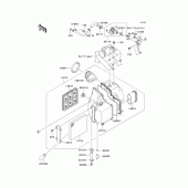 Схема вузла: Повітряний фільтр для Kawasaki BJ250 Estrella