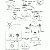 Схема вузла: Decals(black/graystone)(acf) для Kawasaki VN1700 Vulcan 1700 Voyager