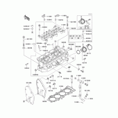 Схема вузла: Cylinder head(1/2) для Kawasaki ZX600 Ninja ZX-6R