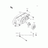 Схема вузла: Headlight(s) для Kawasaki KLE500