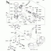 Схема вузла: Передній гальмівний циліндр для Kawasaki ZX636 Ninja ZX-6R