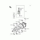 Схема узла: Коленчатый вал для Kawasaki ZX1000 Z1000SX