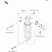 Схема узла: Задний амортизатор(ы)(c7f/c8f) для Kawasaki ZR1000 Z1000 ABS