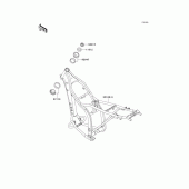 Схема вузла: Рама для Kawasaki KLX300R