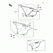 Схема вузла: Бічна кришка для Kawasaki KX85 KX85