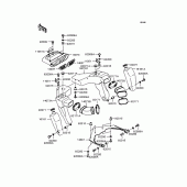 Схема узла: Air duct для Kawasaki ZX1200 Ninja ZX-12R
