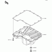 Схема вузла: Oil pan для Kawasaki ZX900 Ninja ZX-9R