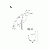 Схема узла: Аксессуары для Kawasaki KX250/ KX252 KX250F
