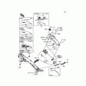 Схема вузла: Паливний бак для Kawasaki VN1700 Vulcan 1700 Voyager Custom ABS