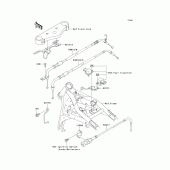 Схема вузла: Троси для Kawasaki VN1500 Vulcan 1500 Drifter