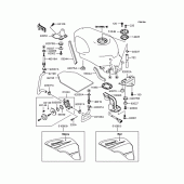 Схема узла: Топливный бак (ZX400-N2) для Kawasaki ZX400 ZZR400
