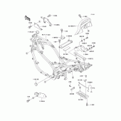 Схема узла: Кронштейн для Kawasaki EX500 GPZ500S