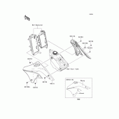 Схема вузла: Engine shrouds для Kawasaki KX450 KX450F