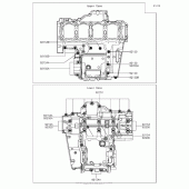 Схема вузла: Болти картера двигуна для Kawasaki KLZ1000 Versys 1000 LT