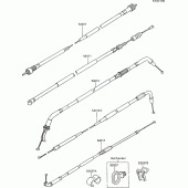 Схема узла: Тросики для Kawasaki ZX600 GPX600R