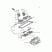 Схема узла: Клапанная крышка для Kawasaki ZX636 Ninja ZX-6R